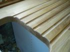 draining grooves in<br />solid oak worktop