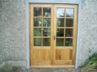 Solid oak French doors
