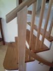 Solid oak handrail